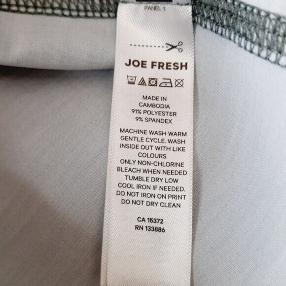 JOE FRESH Athletic Jogger Pants Stretch Pull-On Heathered Marled Green Sz 1X - Picture 10 of 11